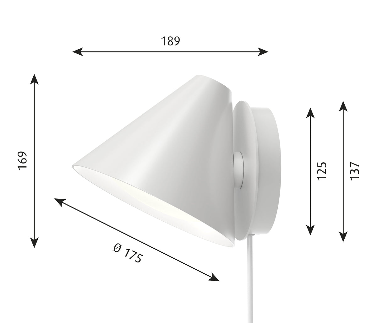 Louis Poulsen Keglen Wandleuchte LED