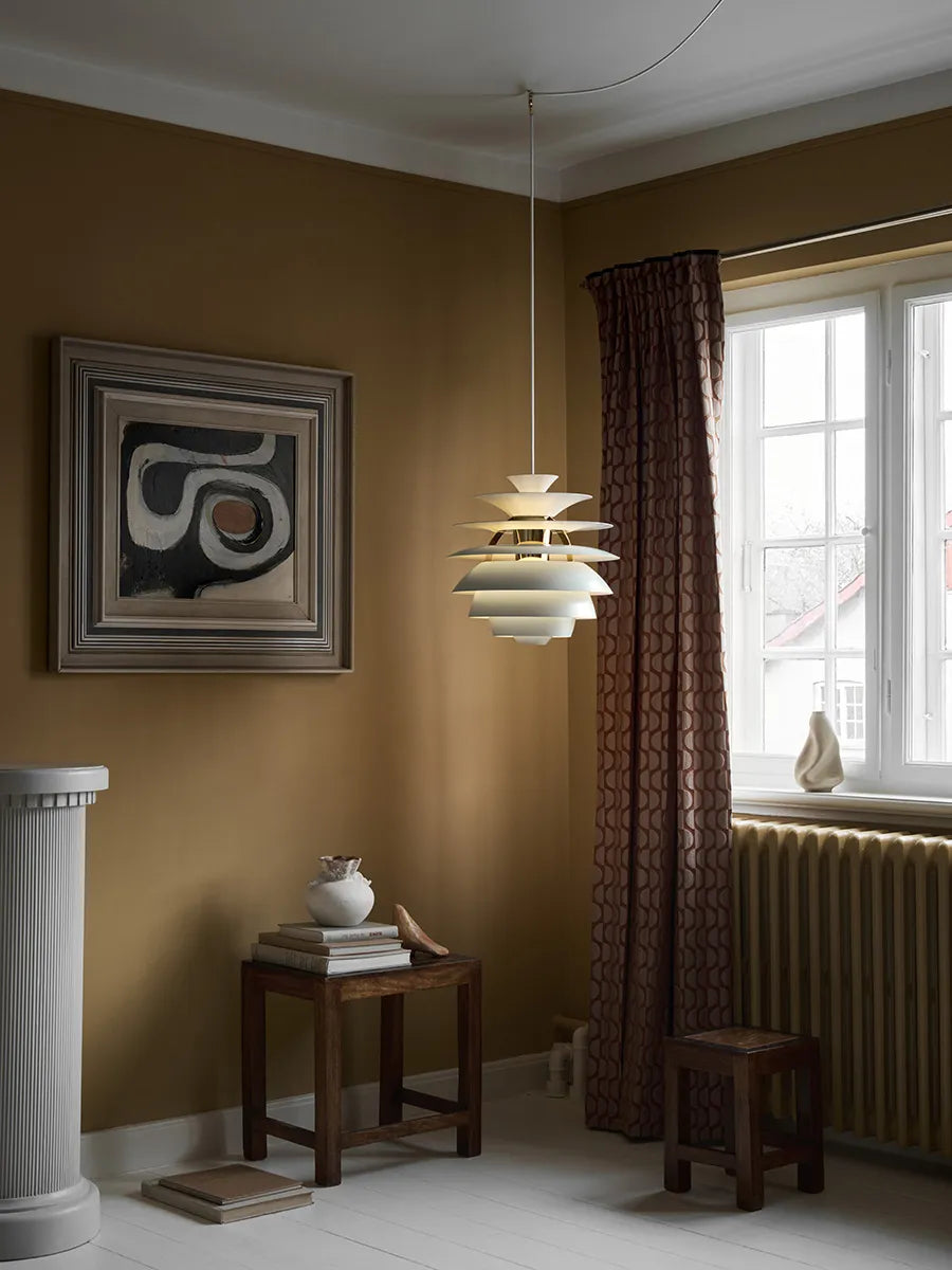 PH Snowball, soft weiß/Chrom von Poul Henningsen