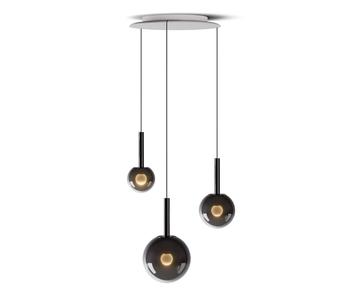 Occhio Luna sospeso cloud 3 LED Pendelleuchte