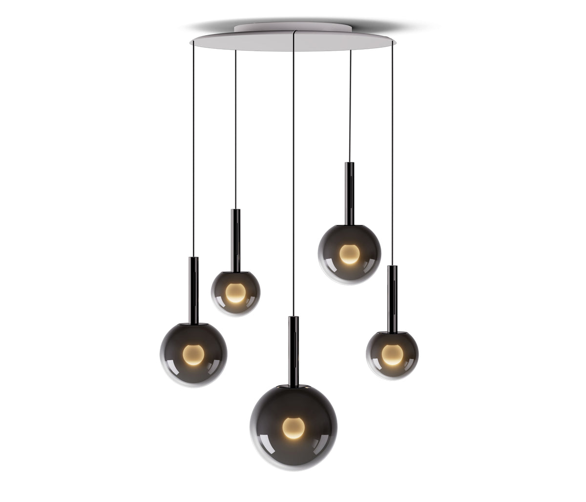Occhio Luna sospeso cloud 5 LED Pendelleuchte